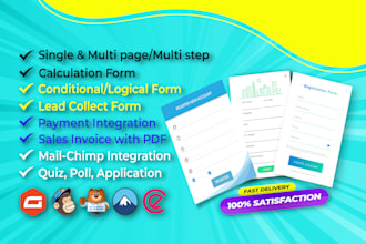 do advance dynamic multi step calculation form with pdf invoice by gravity forms