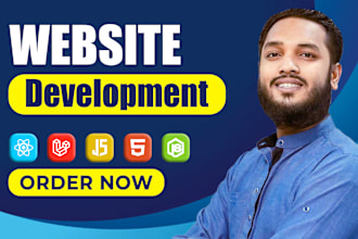 build, rebuild website development as a full stack developer, frontend developer