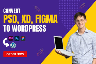 convert figma to wordpress xd to wordpress psd to wordpress figma to elementor