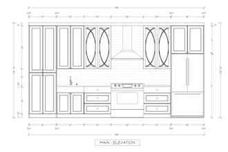 draw kitchen or bathroom 2d floor plans and elevations