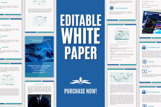 design professional white paper design for you