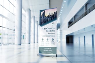 create roll up banner, retractable banner design