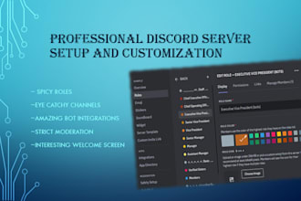 design you attractive and eye catchy discord server