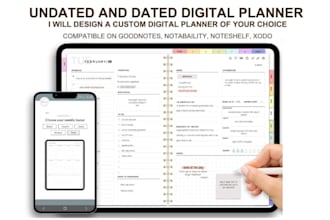 etsy digital planner, hyperlinked planner, etsy digital product, etsy shop setup