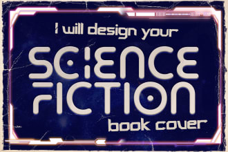 create an epic science fiction book cover