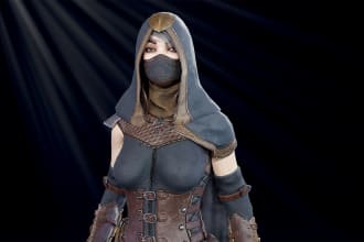 build 3d realistic human model, spline nfts3d, character rigging in blender