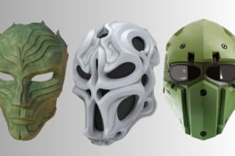 do, sculpt cosplay 3dmask, mask, 3d helmet, helmet 3d armor, mask for 3dprinting
