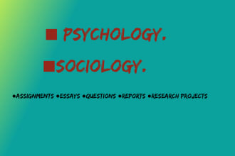 do sociology, ethics, psychology, essays, research cases