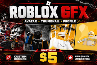 create a professional roblox gfx for your game or avatar