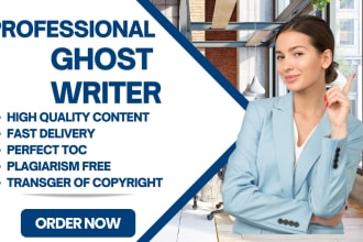 be your ebook ghostwriter, kindle ebook writer, ebook writer