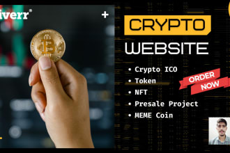 create responsive crypto, nft, token or meme website