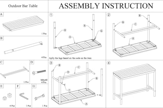 design assembly instructions for furniture manufacturing
