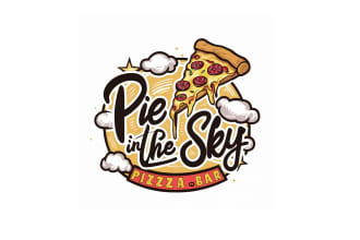 design an imaginative pizza logo for your company