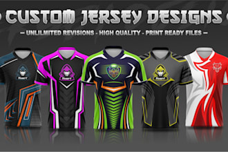 do custom jersey design or sublimation jersey or uniform design