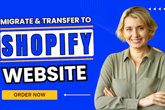 migrate wix, squarespace, wordpress, esty, weebly, magento shop to shopify store