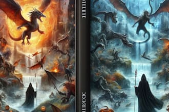 do book cover design, kindle book cover, fantasy ebook cover