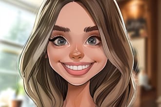 draw big head cartoon caricature from your photo