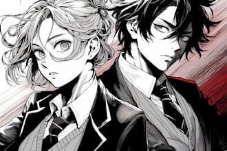draw manga style art