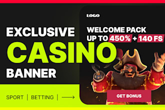 design profesional banners for slots, bet, sport, cas, bet365