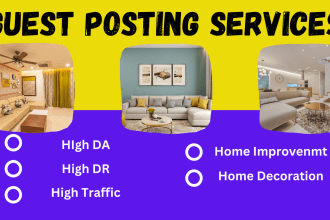 publish home decoration and home improvement guest posting