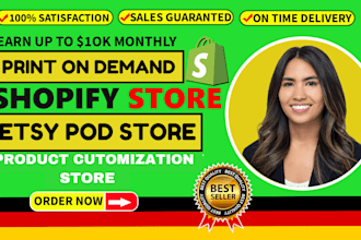 design print on demand shopify store,etsy pod store,store redesign,tshirt design