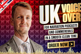 provide a professional british male  voiceover for radio, TV and podcasts