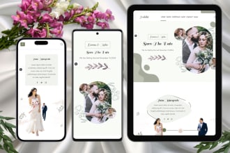 make wedding invite website with rsvp