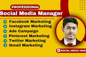 be your social media manager and SEO expert  social marketer
