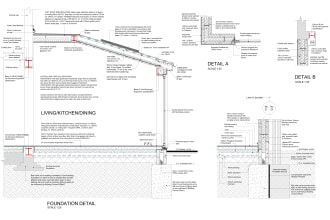 construction details for UK building regulation drawings