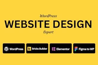 do wordpress website design, redesign and development in elementor pro or bricks