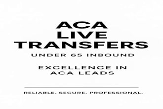 do high quality aca live tranfers