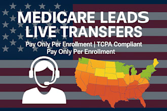 generate  medicare leads live transfers exclucive