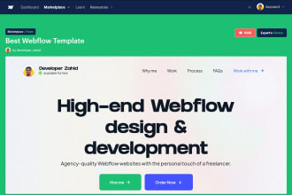 design and develop webflow website, convert figma to webflow