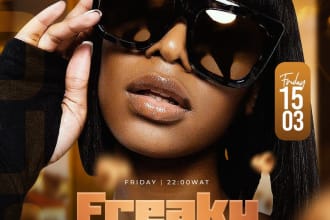 create a flyer for concert, sport, dj, club, event, party