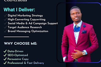 create digital marketing strategies and high converting copywriting