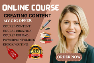 create online course content curriculum course creation