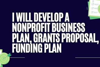 write business plan for nonprofits, donation, fundraiser, events