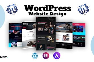create responsive wordpress website design as elementor pro expert