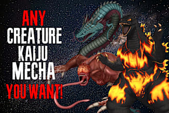 draw monsters, kaiju, mecha, or any creature you want