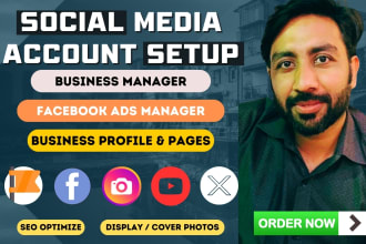 setup facebook business page and business manager