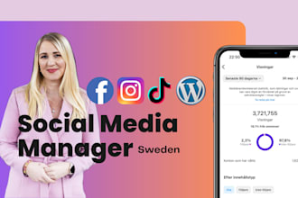 manage and create content for your social media in sweden