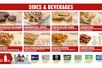 food menu design, restaurant menu design, food flyer