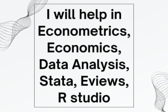 economics, econometrics through stata, spss and r