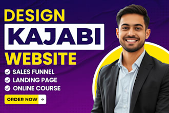 design kajabi website or sales funnel landing page, kajabi online course