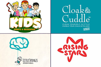make baby store daycare or childcare logo design