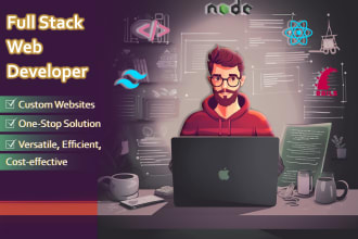 be your full stack web developer in ror, node, react, vue js