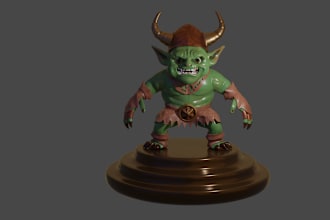 design cute 3d stylized character modelling cartoon and rendering character