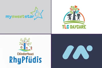 do beautiful children, childcare and preschool logo for you
