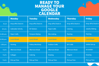 create, schedule and manage your google calendar