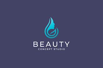 do stunning mind blowing cosmetics and beauty logo
